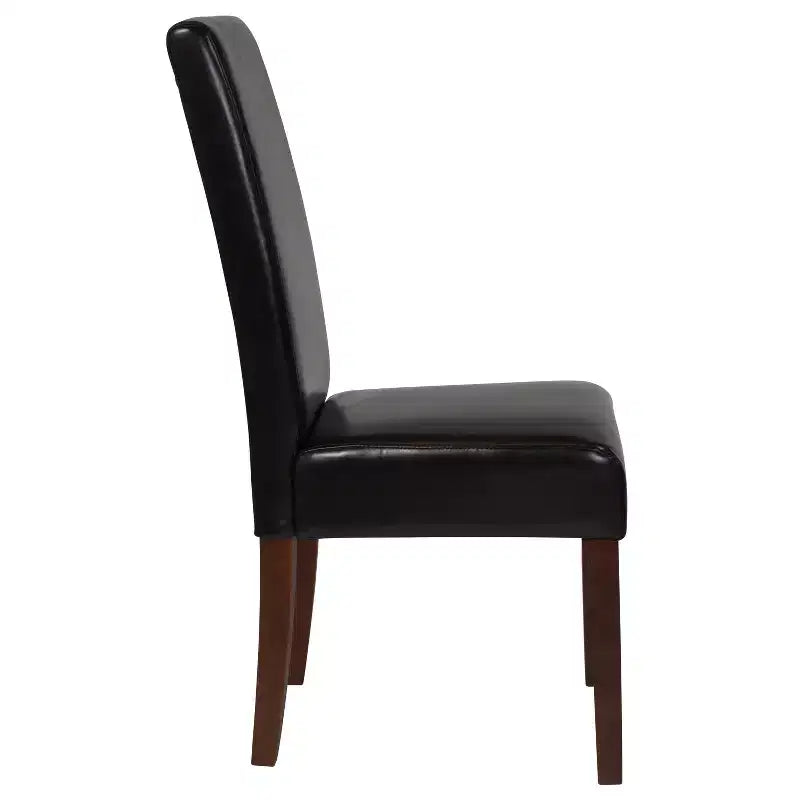 Flash Furniture Greenwich Series Upholstered Panel Back Mid-Century Parsons Dining Chairs