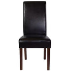 Flash Furniture Greenwich Series Upholstered Panel Back Mid-Century Parsons Dining Chairs