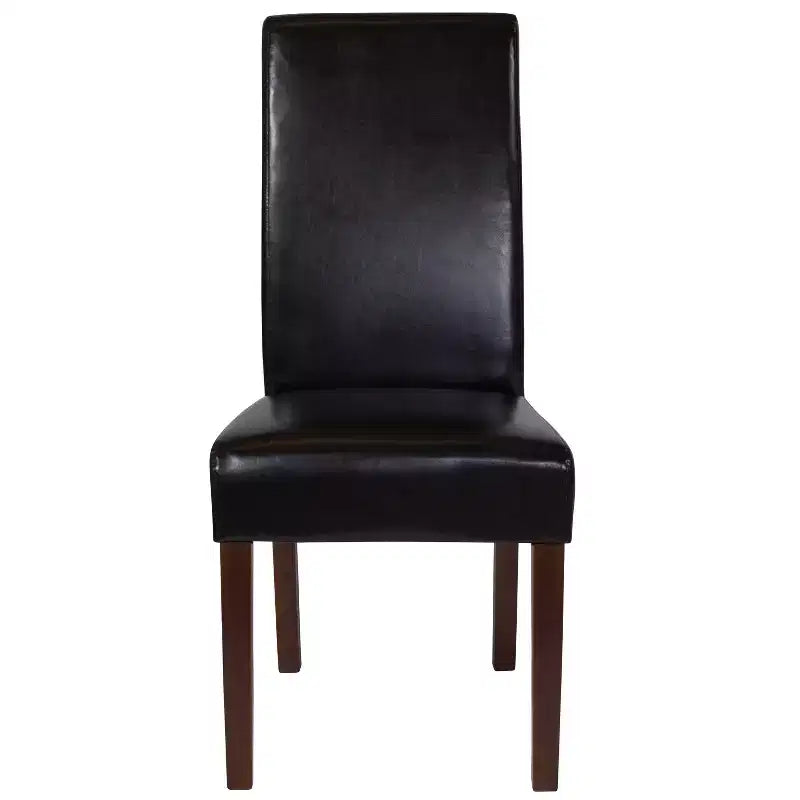 Flash Furniture Greenwich Series Upholstered Panel Back Mid-Century Parsons Dining Chairs