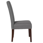 Flash Furniture Greenwich Series Upholstered Panel Back Mid-Century Parsons Dining Chairs