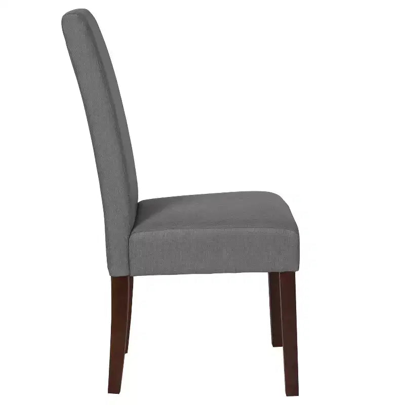 Flash Furniture Greenwich Series Upholstered Panel Back Mid-Century Parsons Dining Chairs