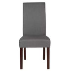 Flash Furniture Greenwich Series Upholstered Panel Back Mid-Century Parsons Dining Chairs