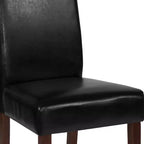 Flash Furniture Greenwich Series Upholstered Panel Back Mid-Century Parsons Dining Chairs
