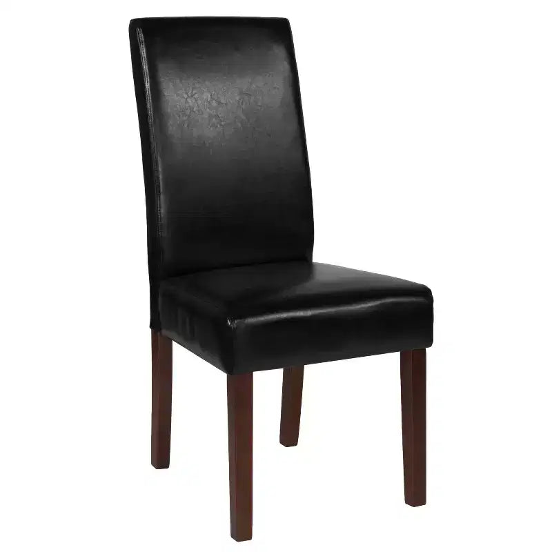 Flash Furniture Greenwich Series Upholstered Panel Back Mid-Century Parsons Dining Chairs