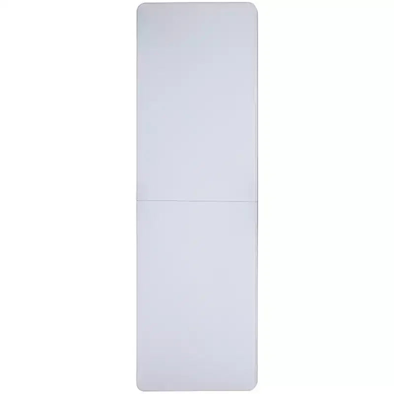 Emma and Oliver 8-Foot Height Adjustable Bi-Fold Granite White Plastic Folding Table with Handle