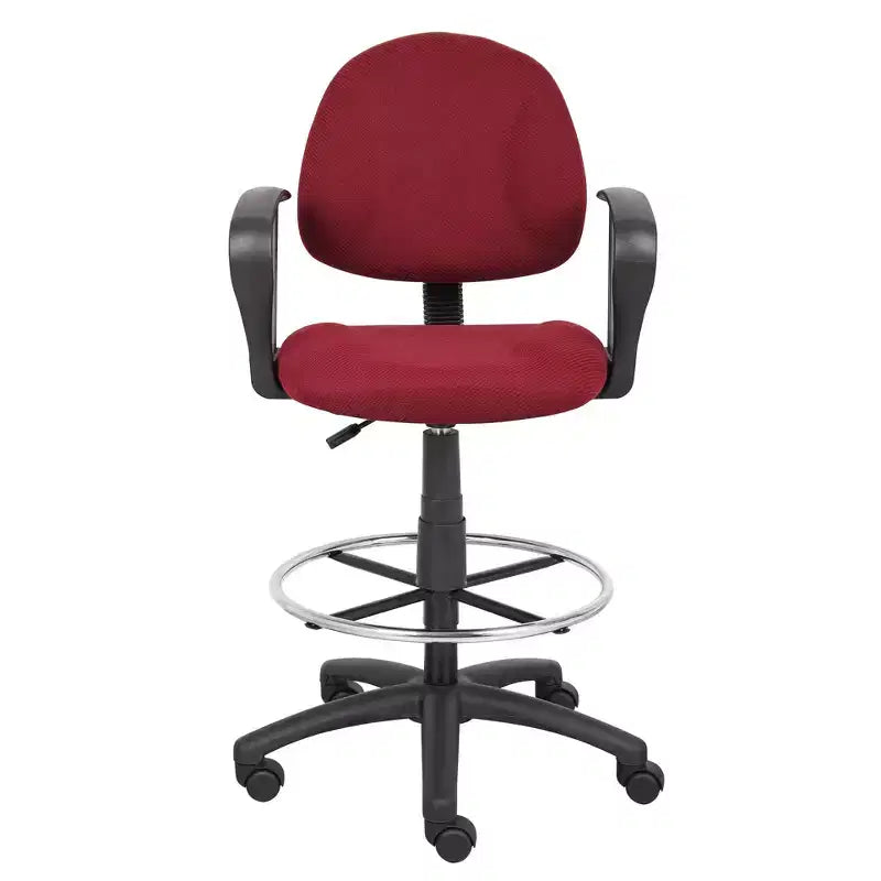 Drafting Stool with Footring and Loop Arms - Boss Office Products