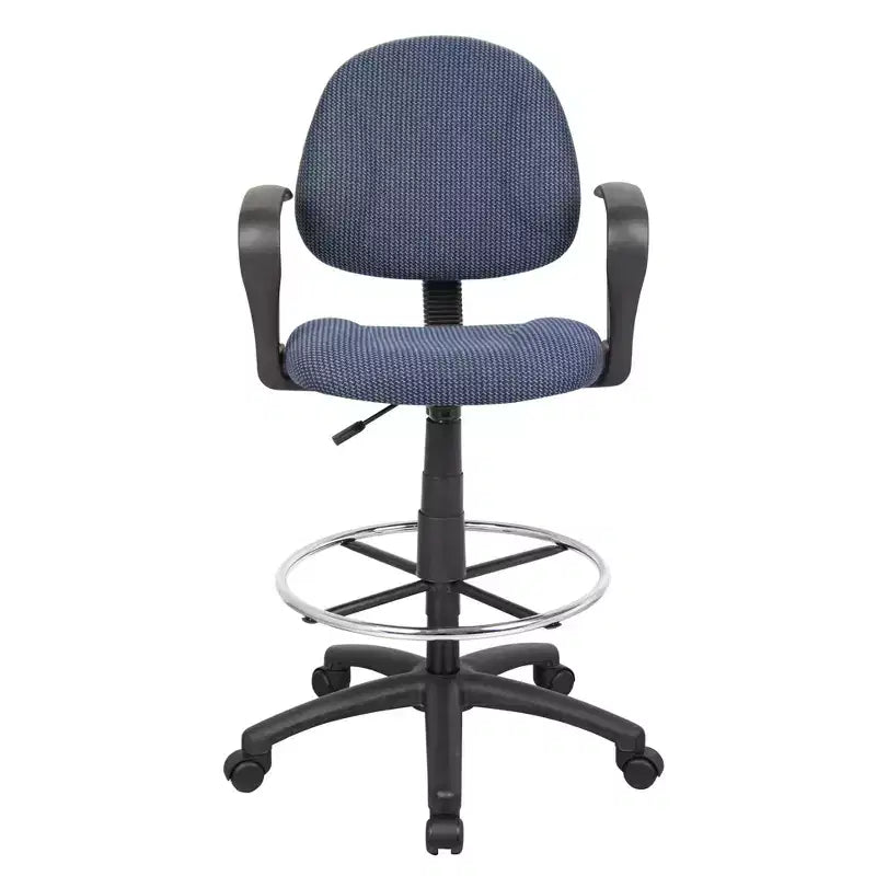 Drafting Stool with Footring and Loop Arms - Boss Office Products