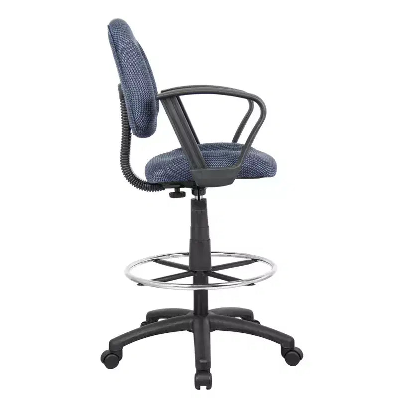 Drafting Stool with Footring and Loop Arms - Boss Office Products