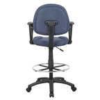 Drafting Stool with Footring and Loop Arms - Boss Office Products
