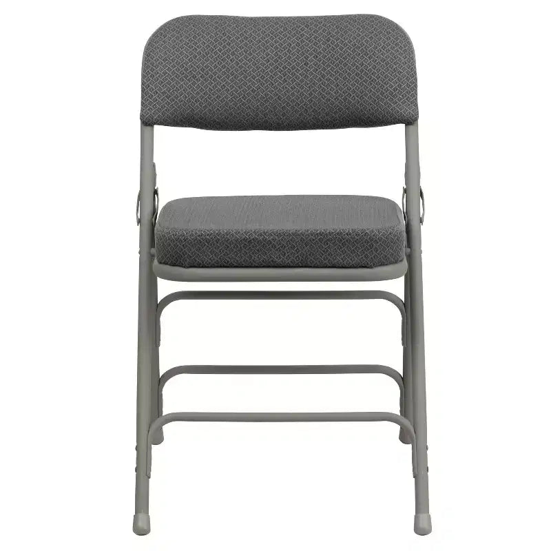 Emma and Oliver 2 Pack Home & Office Portable Party Events Fabric Padded Metal Folding Chair