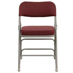 Emma and Oliver 2 Pack Home & Office Portable Party Events Fabric Padded Metal Folding Chair