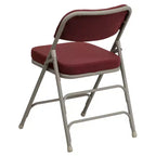Emma and Oliver 2 Pack Home & Office Portable Party Events Fabric Padded Metal Folding Chair