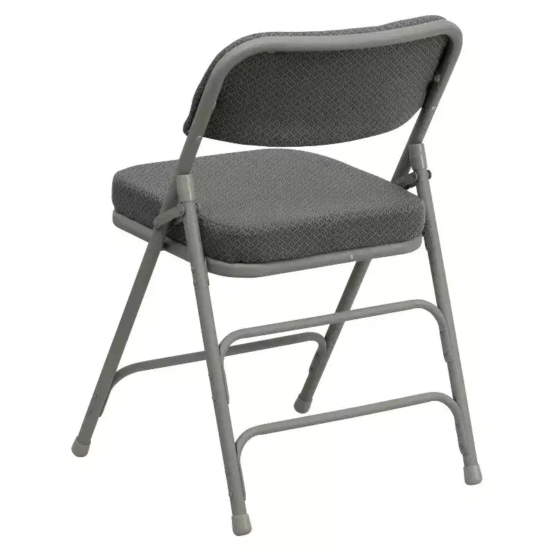 Emma and Oliver 2 Pack Home & Office Portable Party Events Fabric Padded Metal Folding Chair