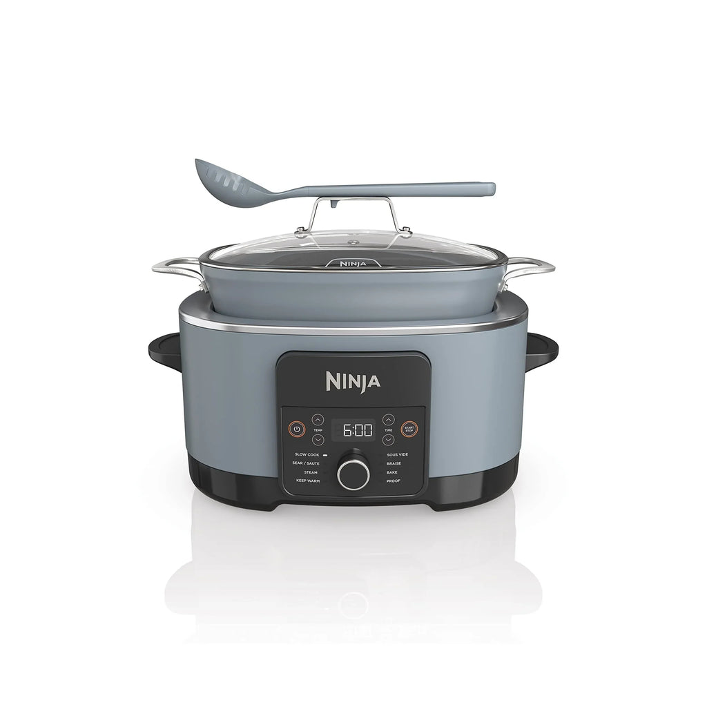 Multicooker da 8,5 Litri, con Funzione 8-in-1: Slow Cooker, Forno Olandese, Vaporiera, Coperchio in Vetro, Cucchiaio Integrato, Pentola Adatta al Forno fino a 260°C