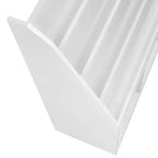 RiverRidge Kids' Bookshelf and Toy Storage Organizer with 4 Bookracks and 2 Cubbies White with 2 Fabric Bins