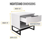 Caldwell Modern Drawer Storage Nightstand - Eco Dream