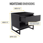 Caldwell Modern Drawer Storage Nightstand - Eco Dream