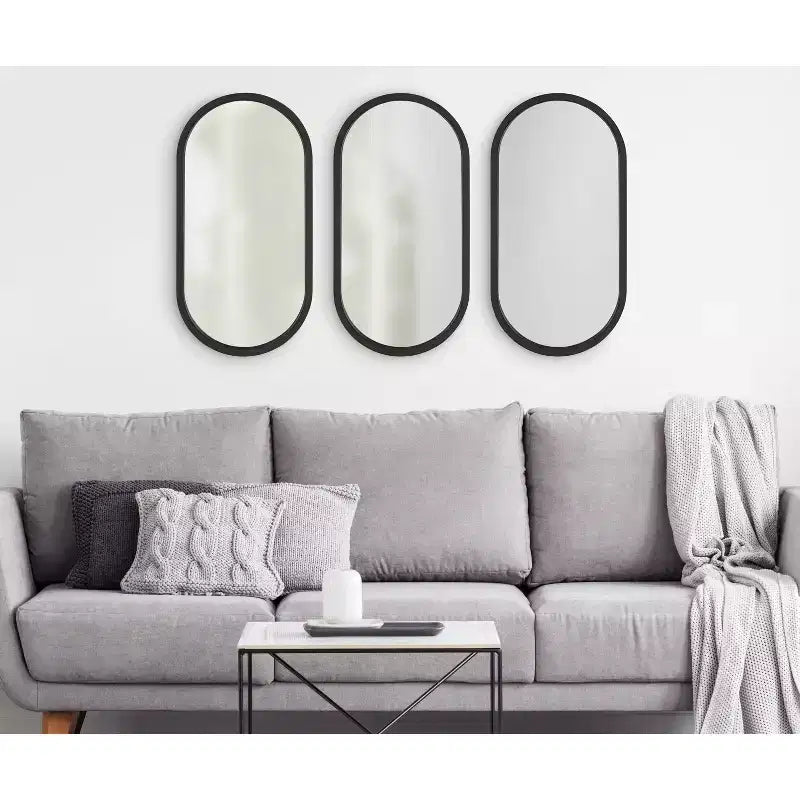 Travis Oval Wall Mirror - Kate & Laurel All Things Decor