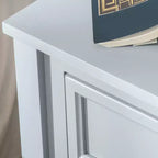 HOMCOM Accent End Table, Sofa Side Table with Storage Drawer and Bottom Shelf for Living Room,gray