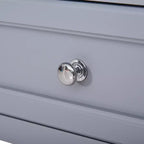 HOMCOM Accent End Table, Sofa Side Table with Storage Drawer and Bottom Shelf for Living Room,gray
