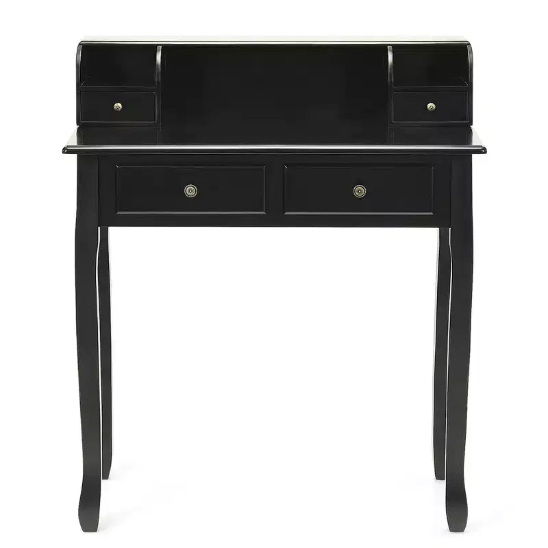 Costway Writing Desk Mission White Home Office Computer Desk 4 Drawer White\Black\Pink