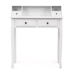 Costway Writing Desk Mission White Home Office Computer Desk 4 Drawer White\Black\Pink