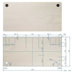 Costway Universal Tabletop for Standard & Standing Desk Frame Natural