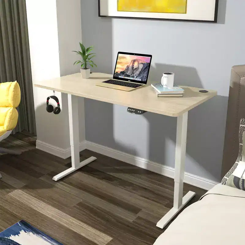 Costway Universal Tabletop for Standard & Standing Desk Frame Natural