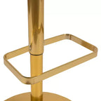 Merrick Lane Modern Bar Stool Rounded Mid-Back Stool With Height Adjustable Swivel Seat