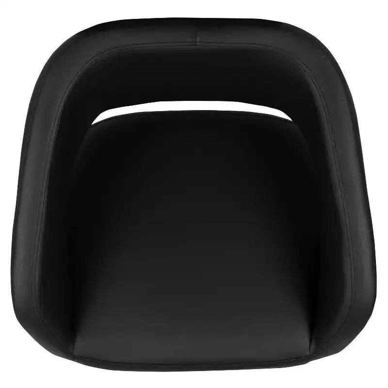Merrick Lane Modern Bar Stool Rounded Mid-Back Stool With Height Adjustable Swivel Seat