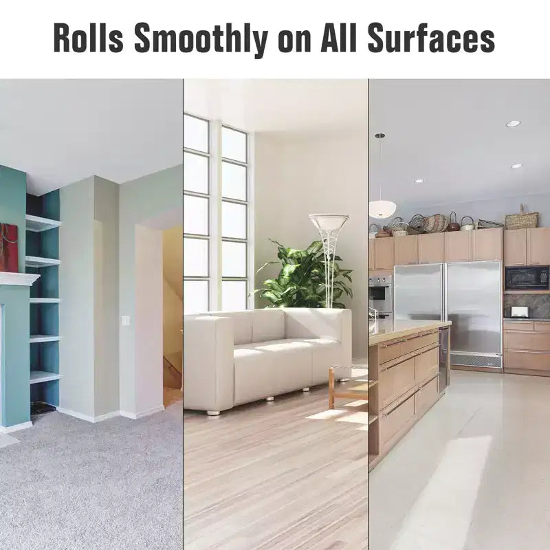 HOMCOM Crescent Rolling Salon Stool with Adjustable Height, Breathable Open Back, Foam Cushion Seat, and 5 Caster Wheels, Black