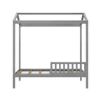 Max & Lily Twin House Bed with Guard Rail