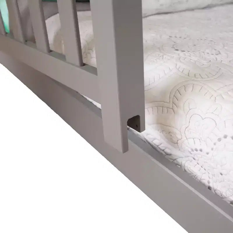 Max & Lily Twin House Bed with Guard Rail