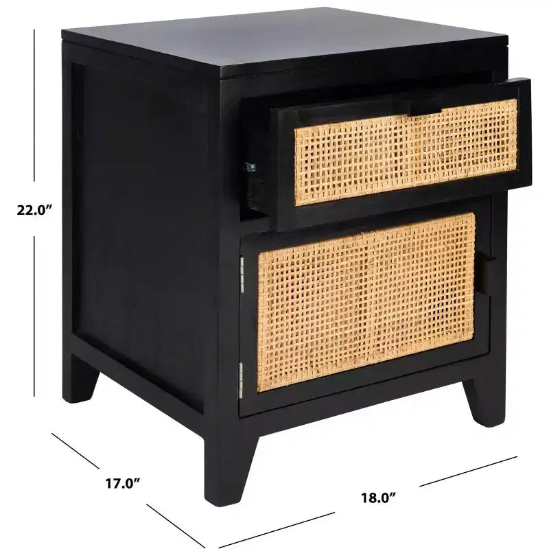 Devon 1 Drawer 1 Door Nightstand - NST4002 - Safavieh