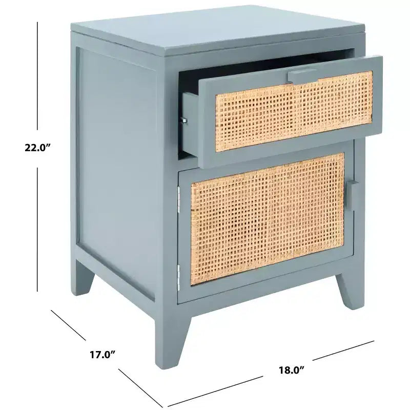 Devon 1 Drawer 1 Door Nightstand - NST4002 - Safavieh