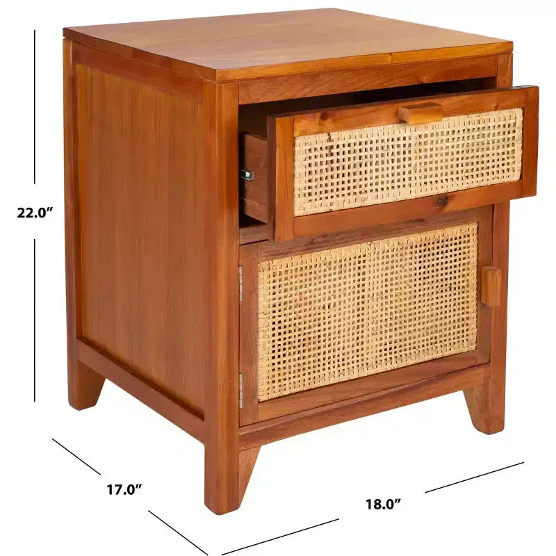 Devon 1 Drawer 1 Door Nightstand - NST4002 - Safavieh