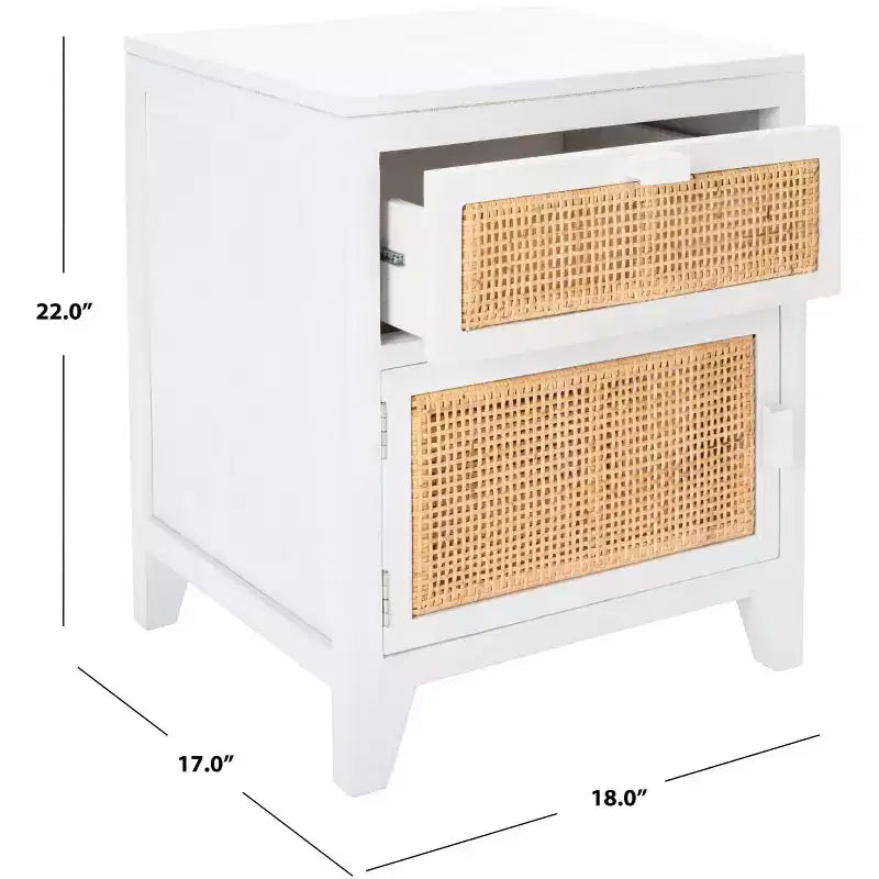 Devon 1 Drawer 1 Door Nightstand - NST4002 - Safavieh