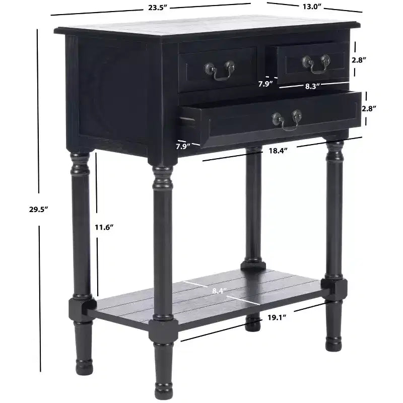Primrose 3 Drawer Console Table - CNS5707 -Safavieh