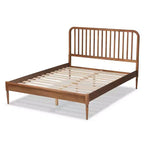 Neilan Wood Platform Bed Walnut Brown - Baxton Studio