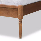 Neilan Wood Platform Bed Walnut Brown - Baxton Studio