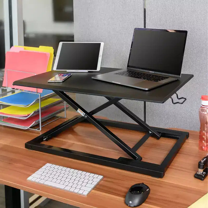 Stand Up Desk Store AirRise Adjustable Height Standing Desk Converter Monitor Stand