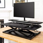 Stand Up Desk Store AirRise Adjustable Height Standing Desk Converter Monitor Stand