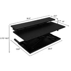 Stand Up Desk Store AirRise Adjustable Height Standing Desk Converter Monitor Stand