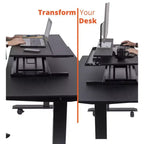 Stand Up Desk Store AirRise Adjustable Height Standing Desk Converter Monitor Stand