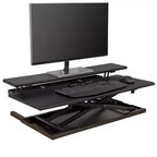 Stand Up Desk Store AirRise Adjustable Height Standing Desk Converter Monitor Stand