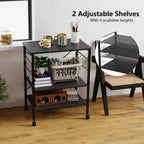 Costway 3-Tier Kitchen Baker's Rack Microwave Oven Storage Cart w/ Hook