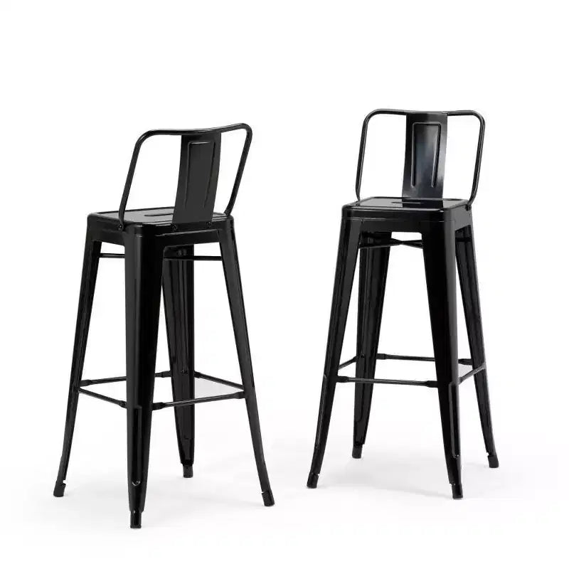 Set of 4 Josephine Metal Counter Height Barstools - WyndenHall