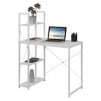 Designs2Go Office Workstation with Shelves - Breighton Home