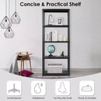 Costway 2 PCS 5-Tier 16.5lbs Ventilated Shelving Rack Free Standing Multi-Use Shelf Unit