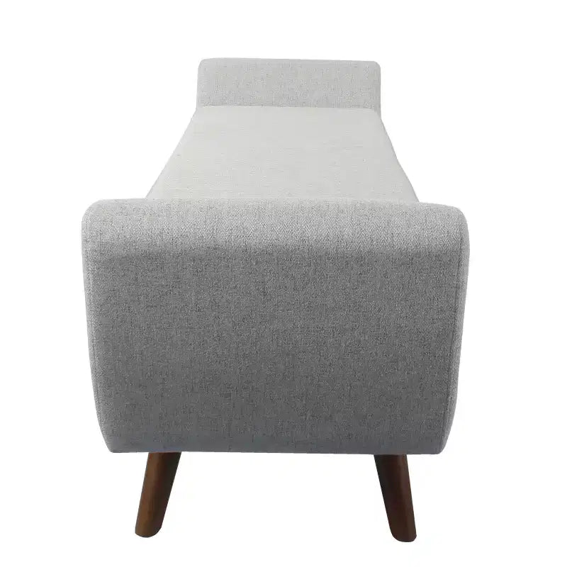 HomePop Modern Storage Bench with Wood Legs